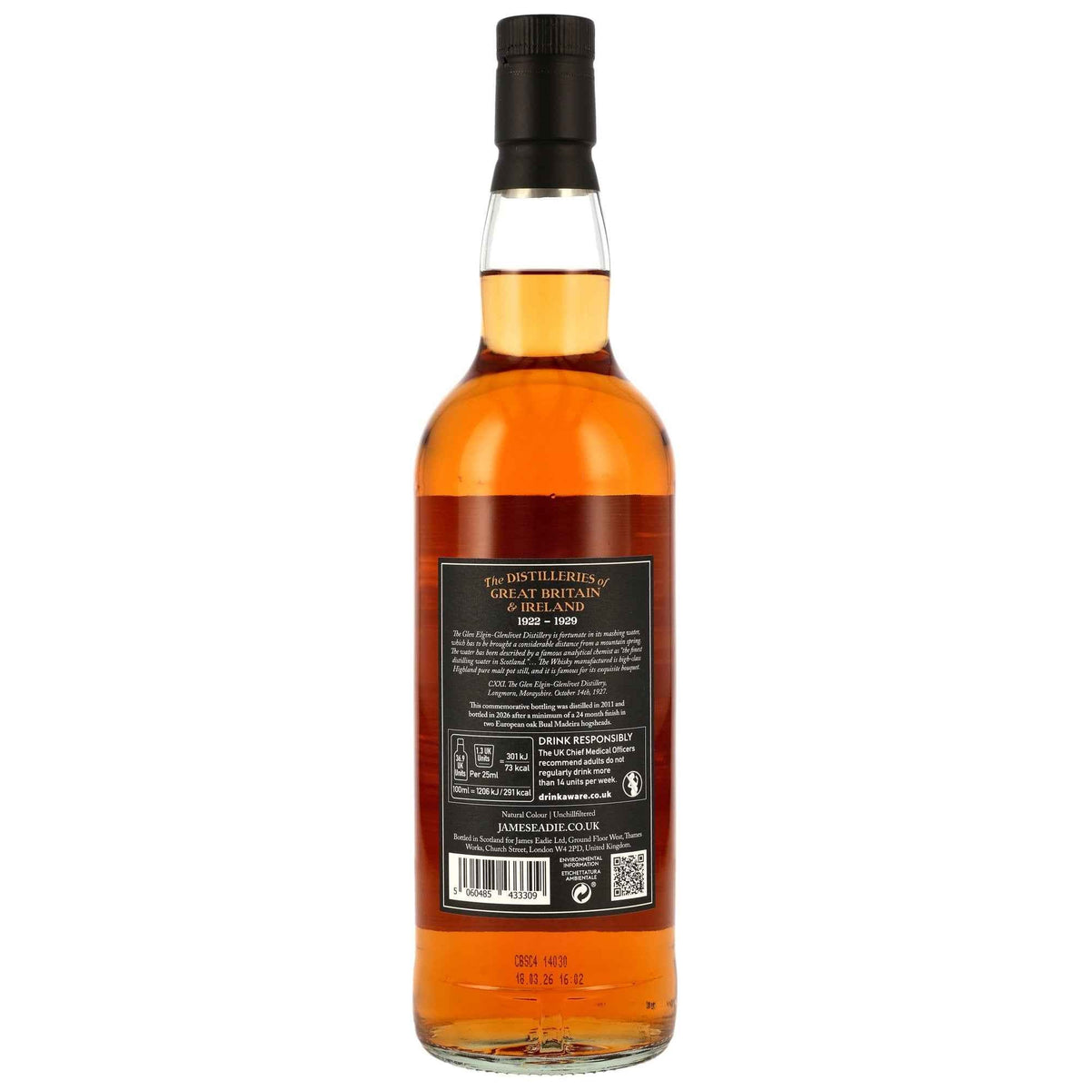 Glen Elgin 14 2011/2026 - James Eadie - Madeira Hogsheads Finish