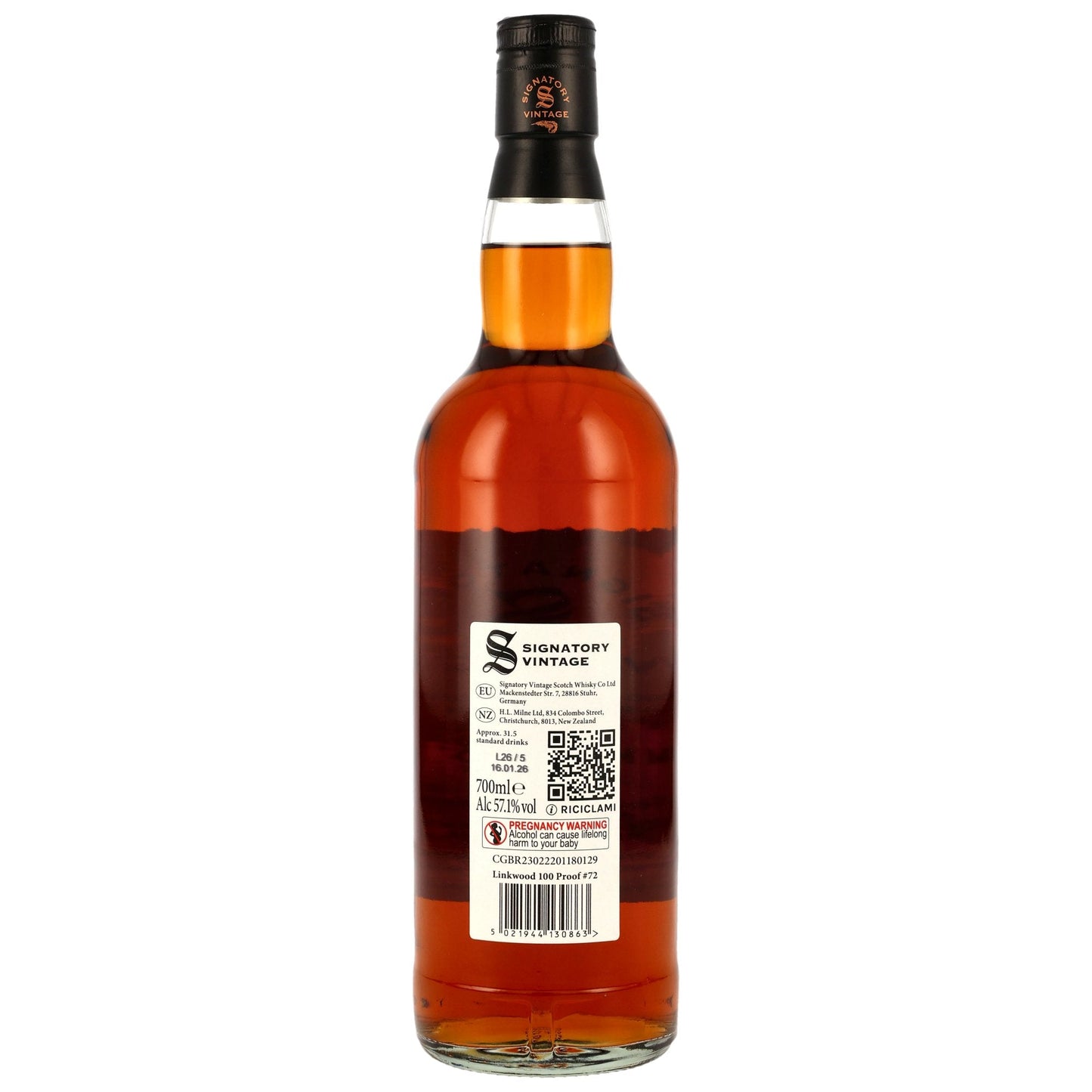 Linkwood 14 2011/2026 - Signatory Vintage - 100 PROOF #72