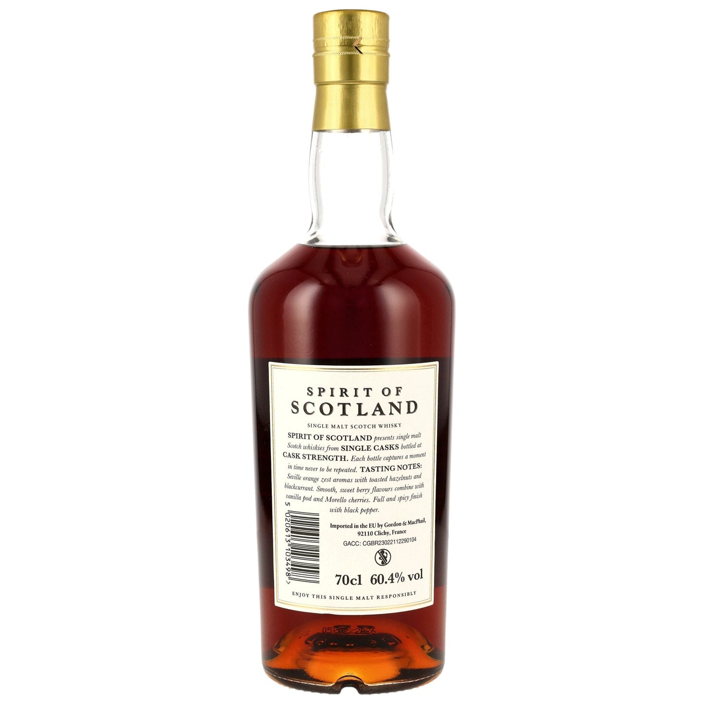 Glen Moray 12 2013/2026 - G&M Spirit of Scotland - 1st Fill Sherry Hogshead #2848