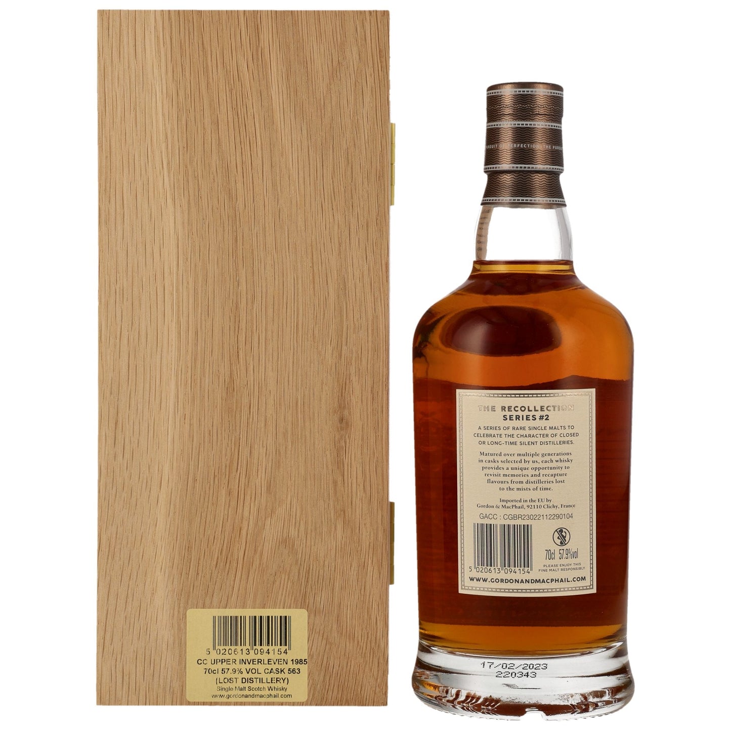 Inverleven 38 1985/2023 - Gordon & MacPhail Connoisseurs Choice - Refill Bourbon Barrel #563