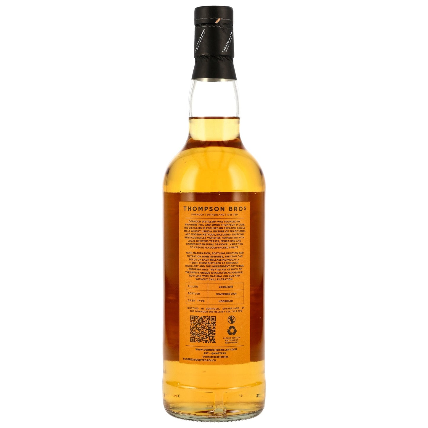 Blended Malt 8 2016/2024 - Thompson Bros. - Teaspooned Private Stock (Ballindalloch) - First Fill Hogshead