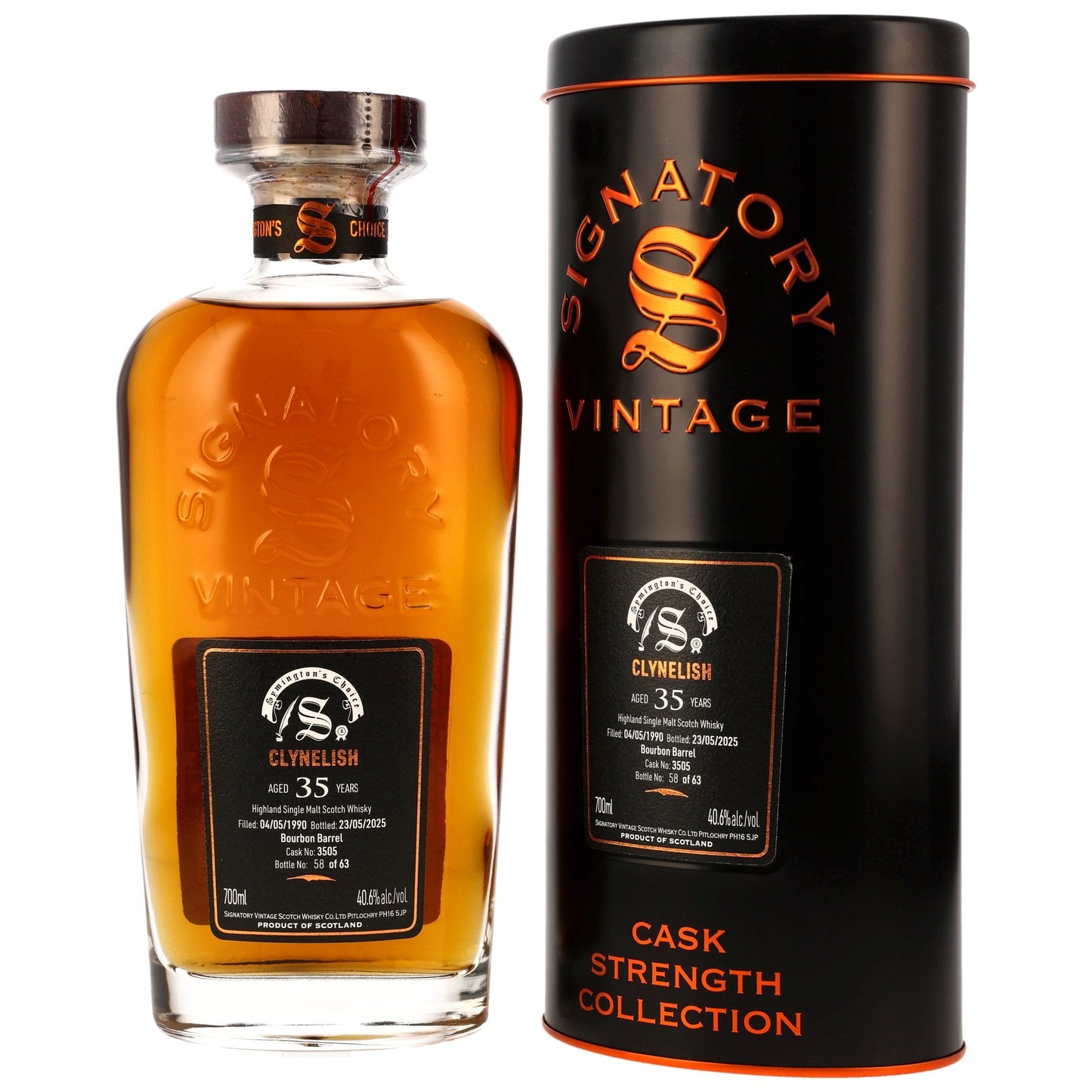 Clynelish 35 1990/2025 - Signatory Vintage Symingtons Choice - Bourbon Barrel #3505