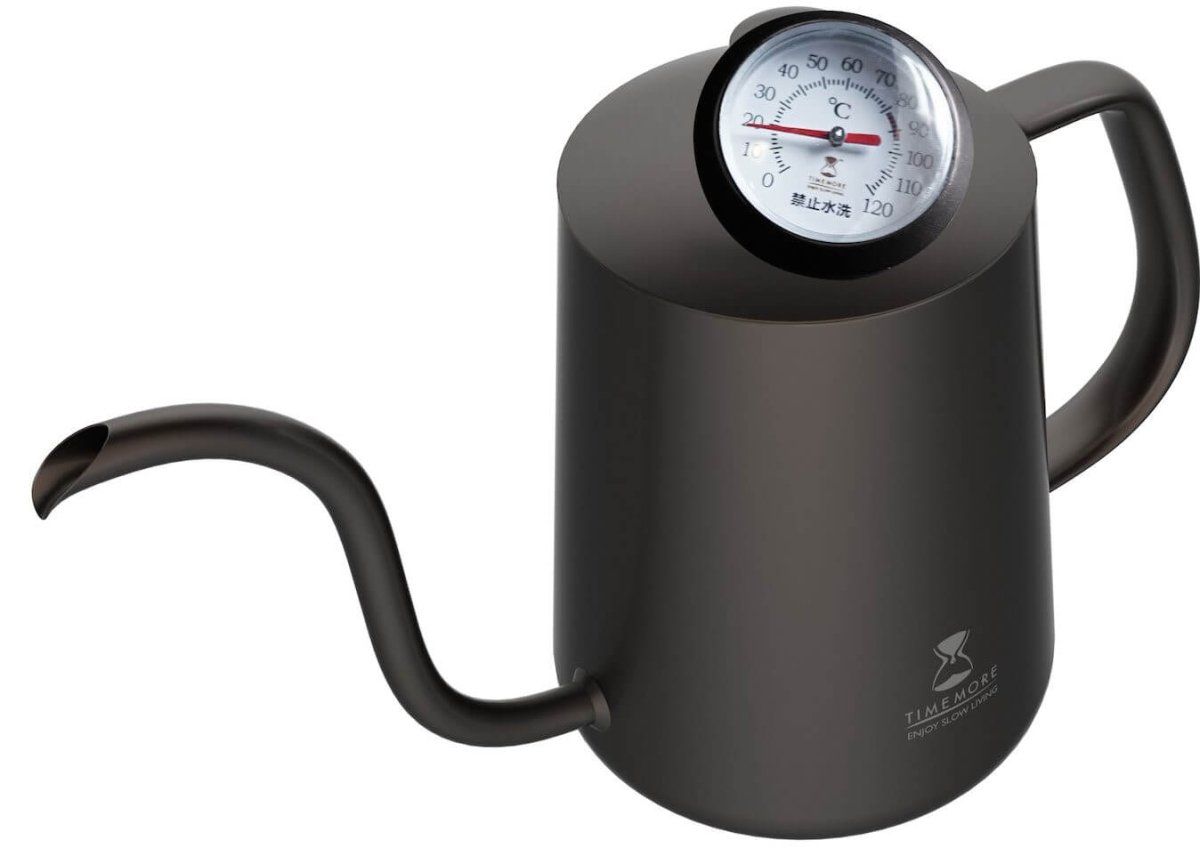 Timemore Analog-Thermometer mit Klemme – Edelstahl 0–120 °C