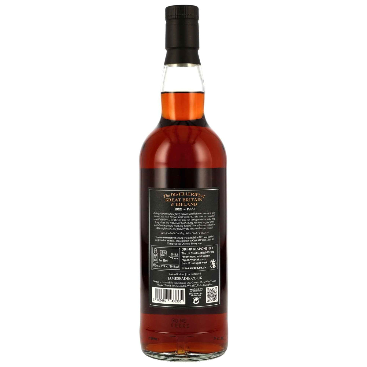 Strathmill 14 2011/2026 - James Eadie - 1st Fill Oloroso Sherry Butt Finish #373082