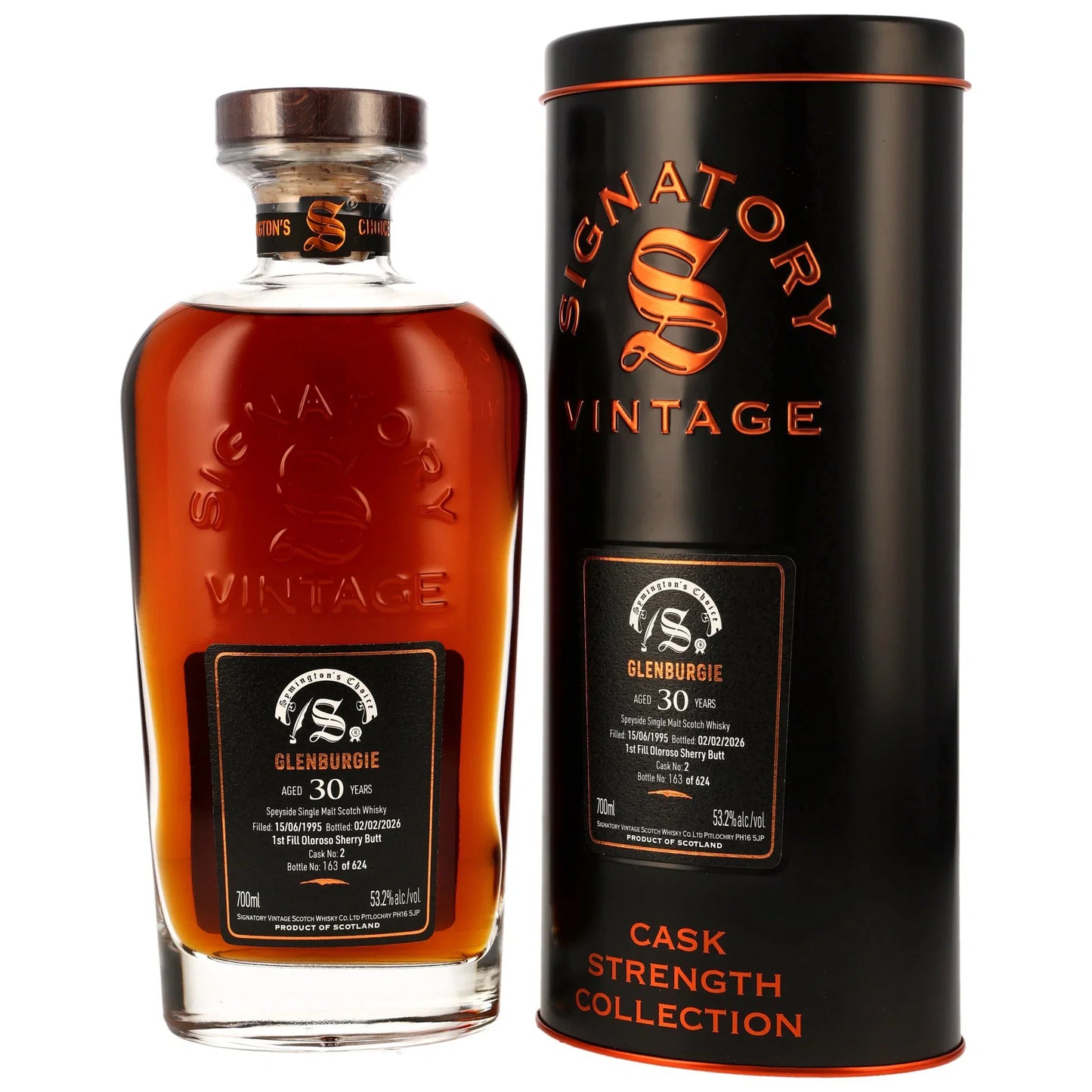 Glenburgie 30 1995/2026 - Signatory Vintage Symingtons Choice - 1st Fill Oloroso Sherry Butt #2