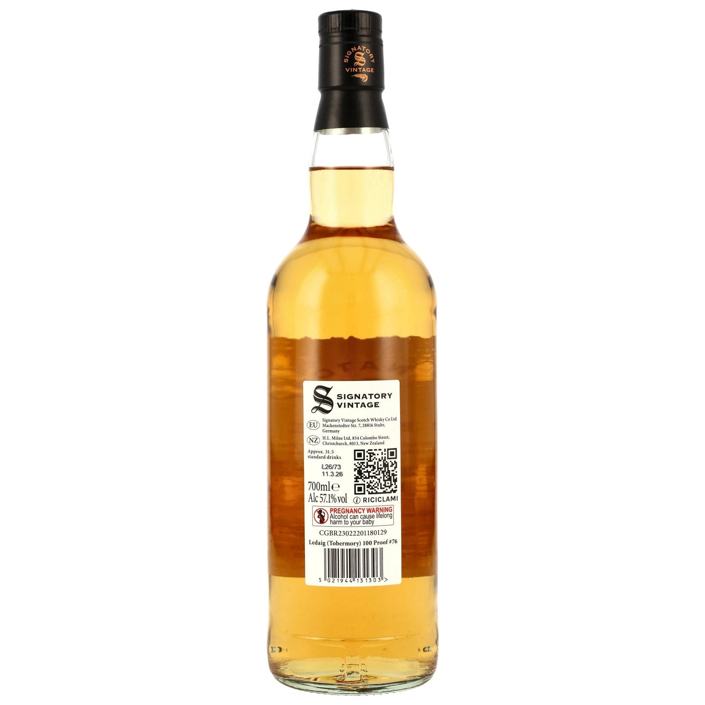 Ledaig 6 2020/2026 - Signatory Vintage - 100 PROOF #76