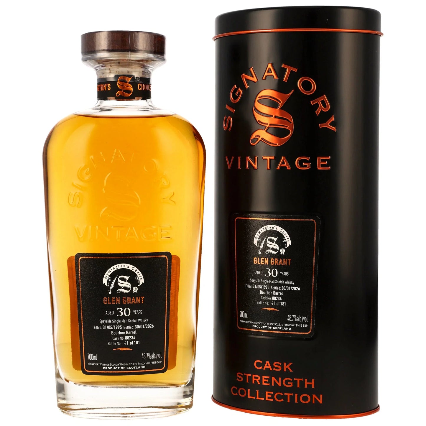Glen Grant 30 1995/2026 - Signatory Vintage Symingtons Choice - Bourbon Barrel #88234
