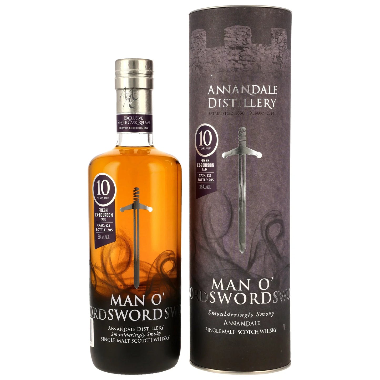 Annandale 10 - Man O' Words Germany exclusive - Fresh Bourbon Cask #626