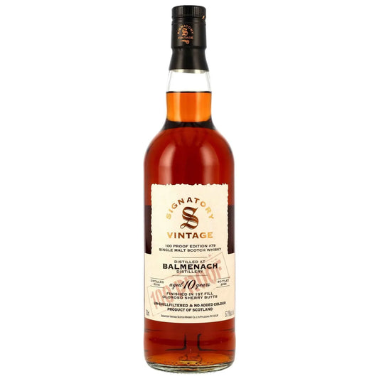 Balmenach 10 2016/2026 - Signatory Vintage - 100 PROOF #79