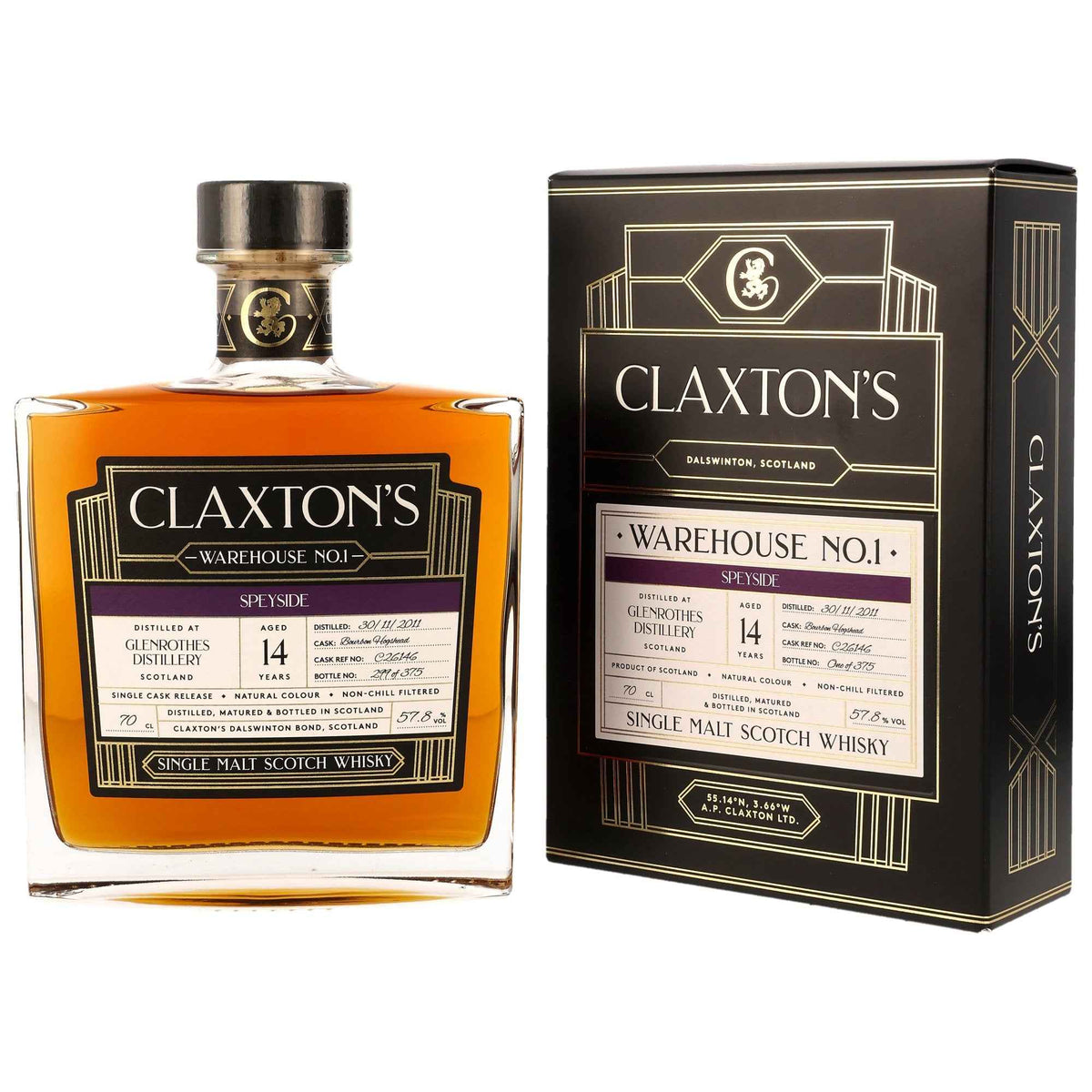 Glenrothes 14 - Claxtons - Bourbon Hogshead #C26146