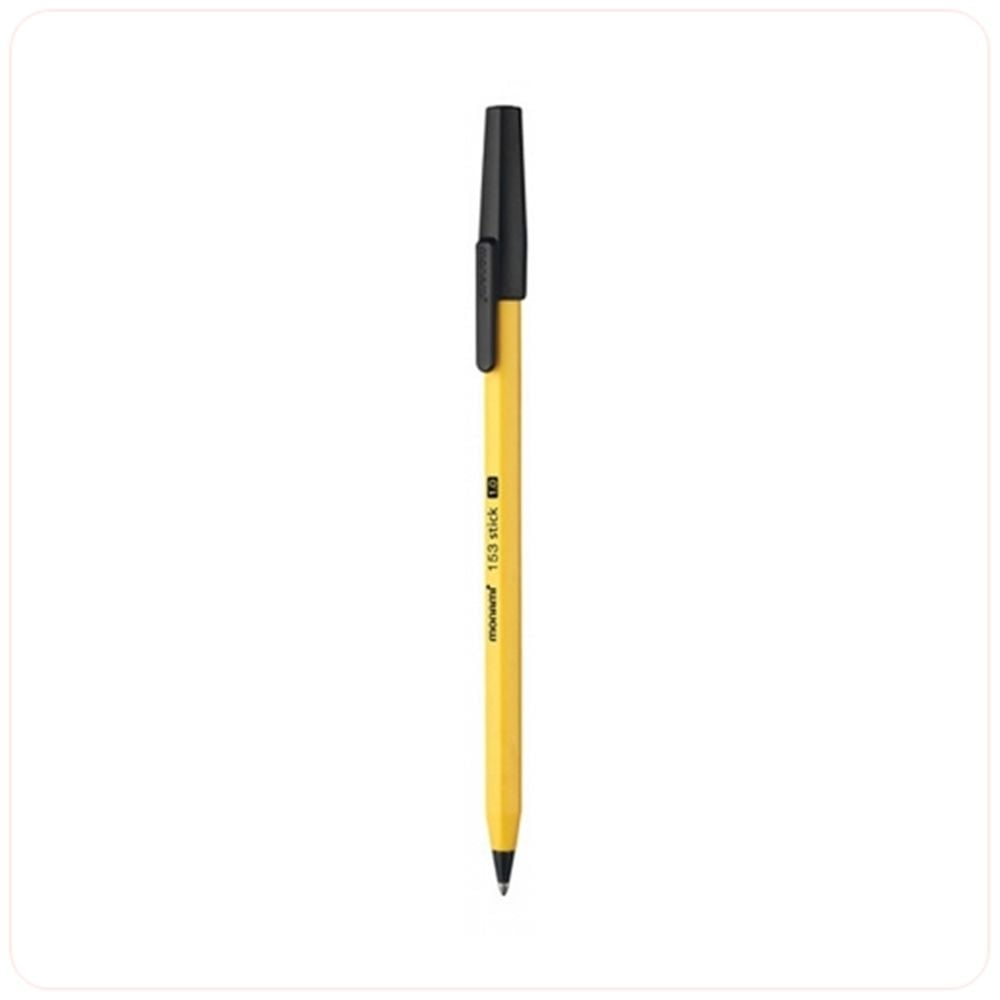 Monami 153 Stick Kugelschreiber Schwarz 1,0 mm – 12 Stück