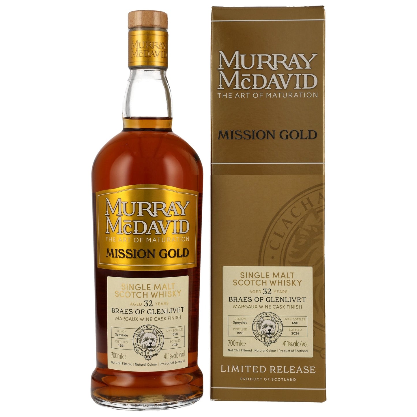 Braes of Glenlivet (Braeval) 32 1991/2024 - Murray McDavid - Margaux Wine Cask
