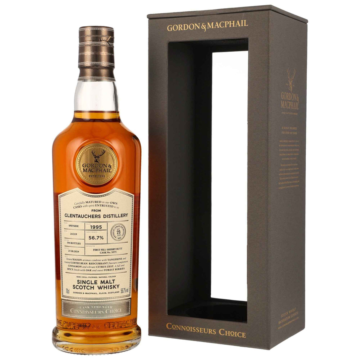 Glentauchers 29 1995/2024 - Gordon & MacPhail - First Fill Sherry Butt #5057