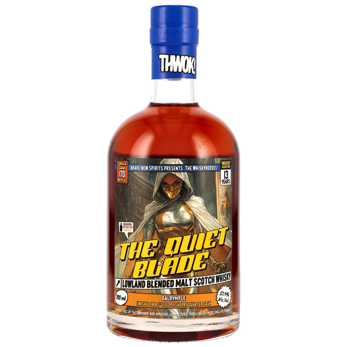Dalrymple 13 (Lowland Blended) - Whisky Heroes: The Quiet Blade - 1st Fill PX Sherry Quarter Cask Finish