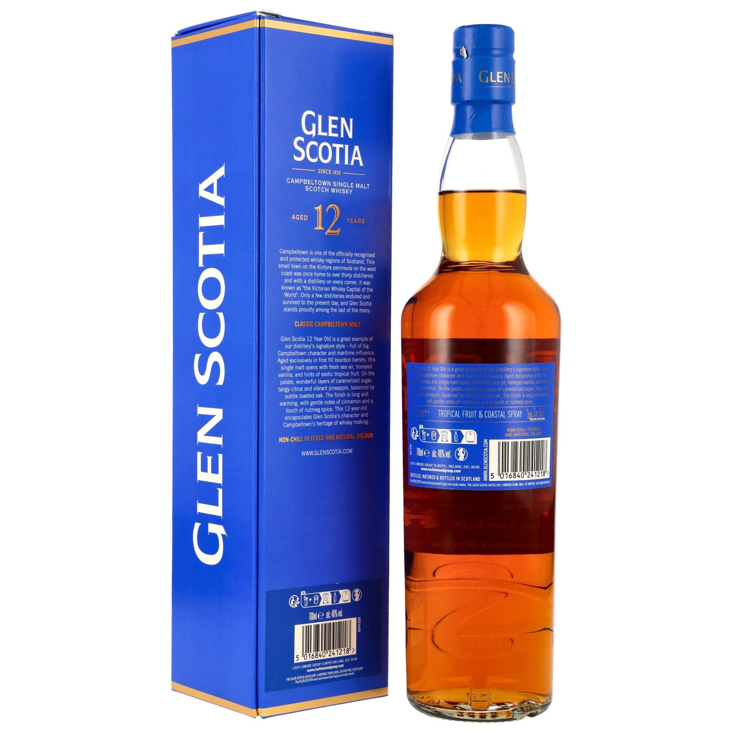 Glen Scotia 12 - Tropical Fruit & Coastal Spray - 1st Fill Bourbon Casks