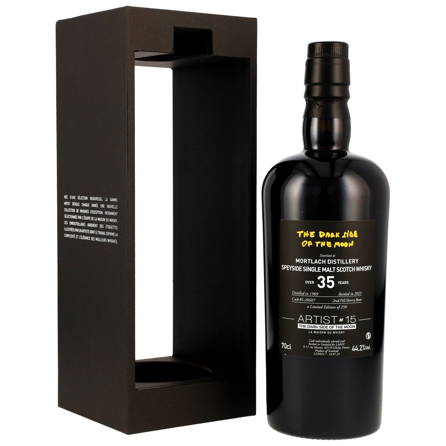 Mortlach 35 1989/2025 - Artist #15 - The Dark Side of the Moon - Second Fill Sherry Butt # S-28607