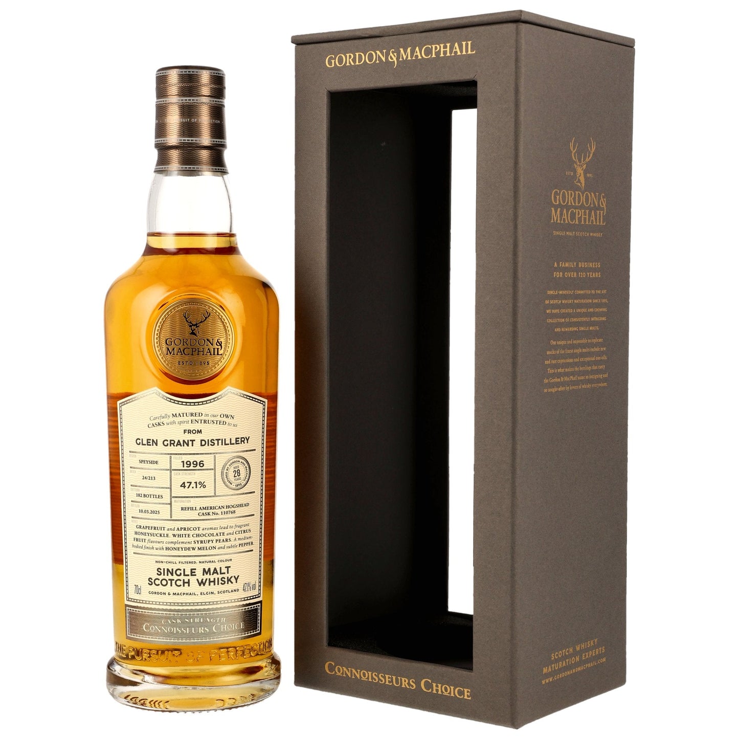 Glen Grant 28 1996/2025 - Gordon & MacPhail - Refill American Hogshead #110768