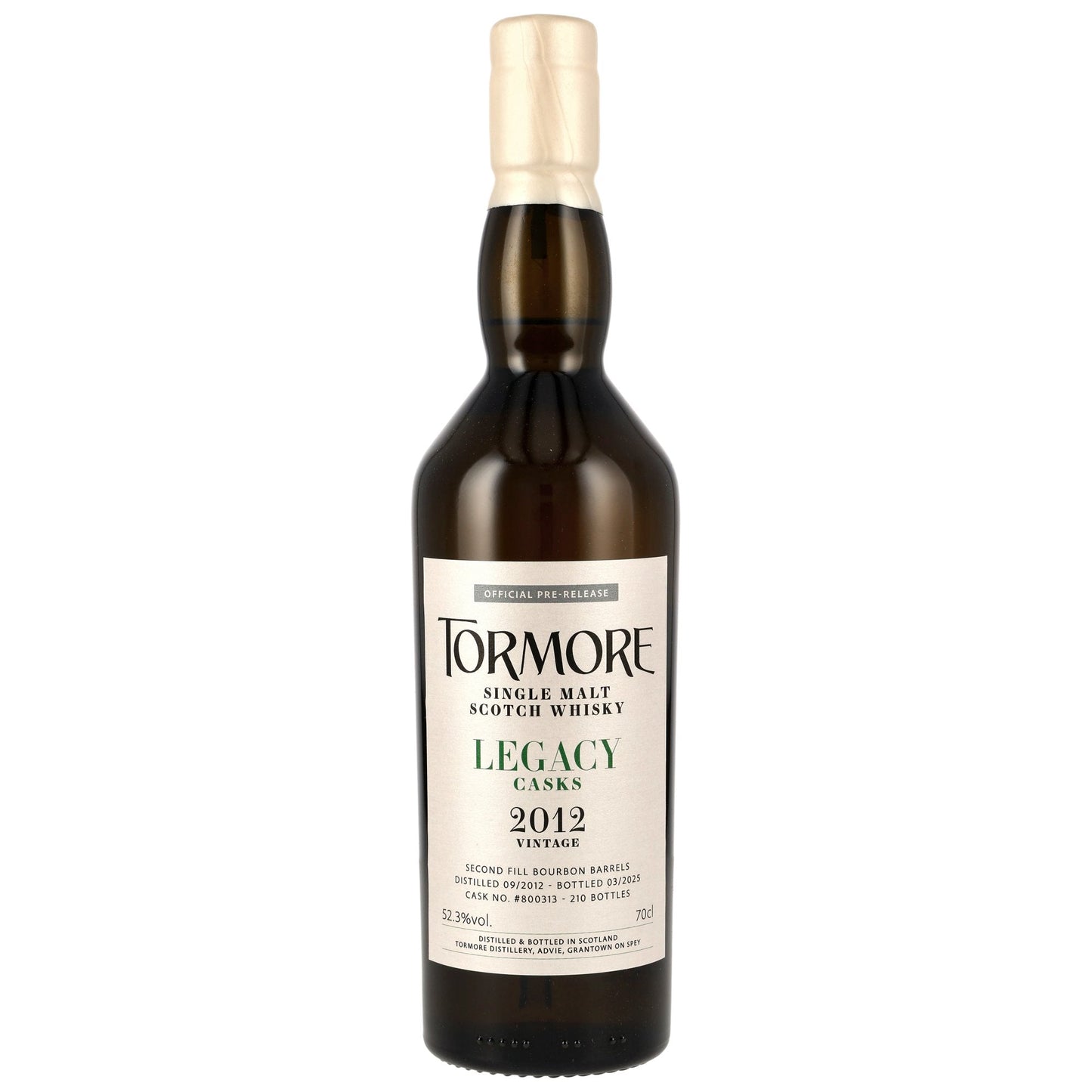 Tormore 12 2012/2025 - Legacy Casks - 2nd Fill Bourbon Barrel #800313