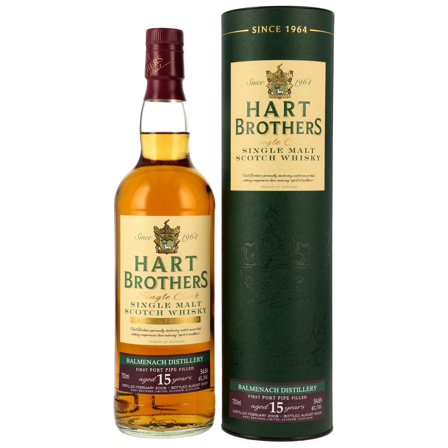 Balmenach 15 2008/2023 - Hart Brothers - First Fill Port Pipe