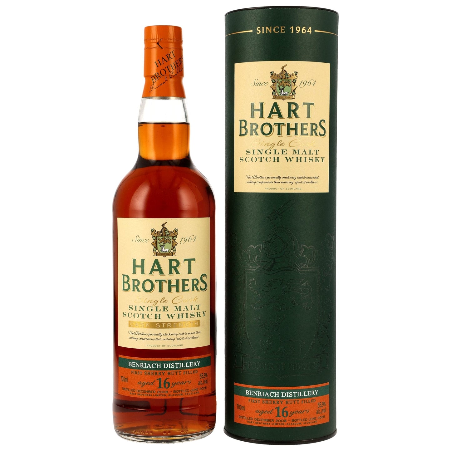 Benriach 16 2008/2025 - Hart Brothers - First Fill Sherry Butt