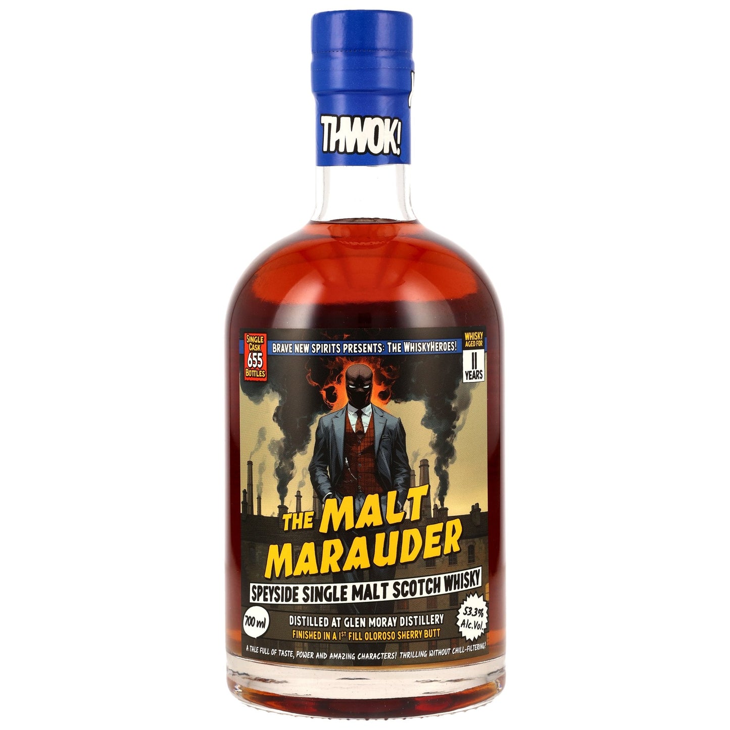 Glen Moray 11 2014/2025 - Whisky Heroes: The Malt Marauder - First Fill Oloroso Sherry Butt Finish