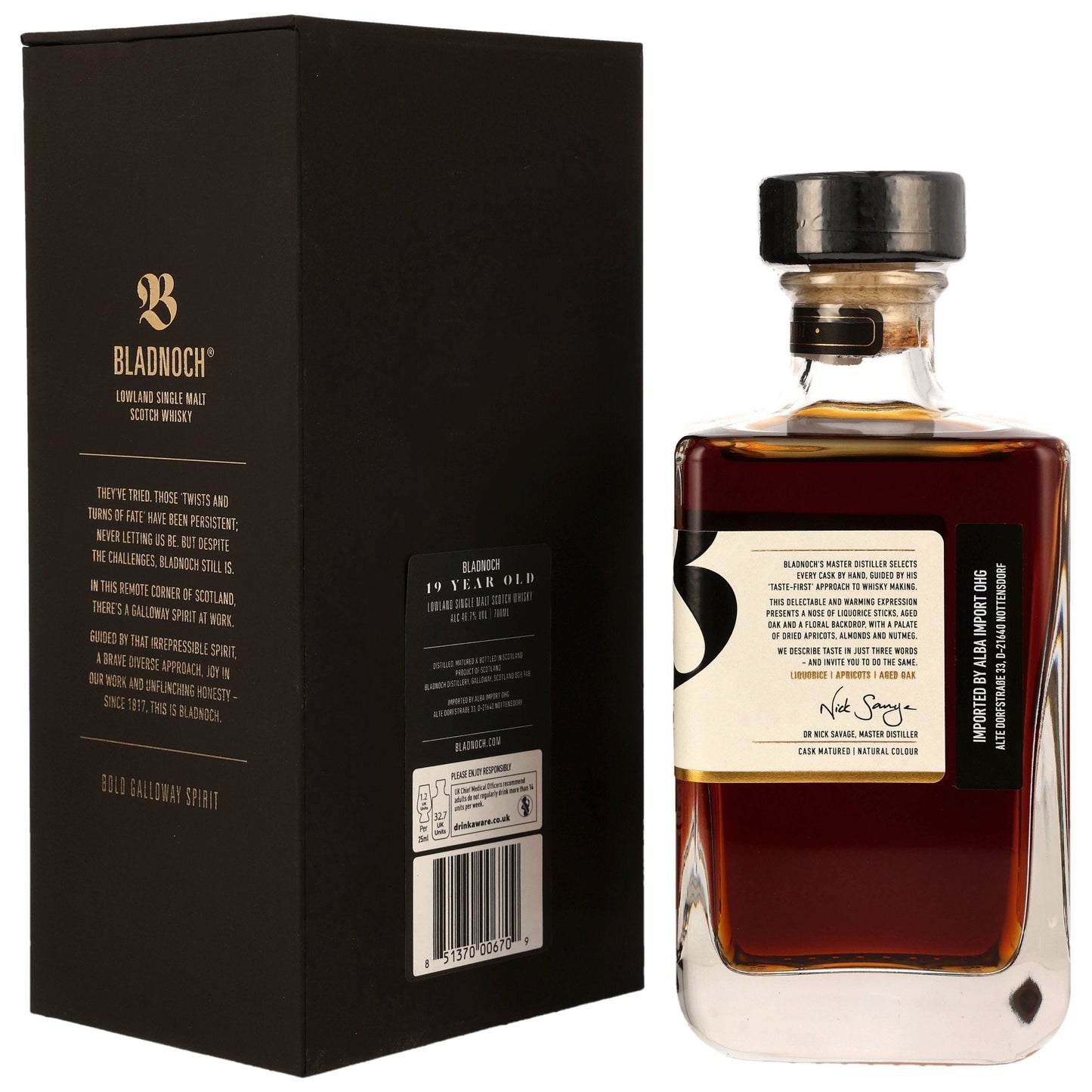 Bladnoch 19 - Galloway Edition - PX Sherry Cask