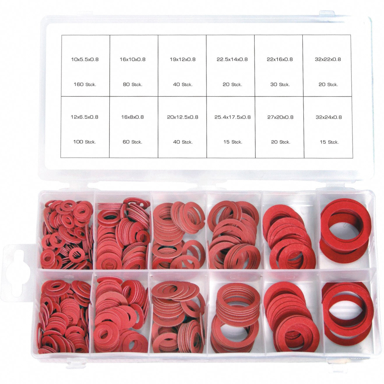 600 x Dichtung / Dichtring Sortiment FIBER Sanitärbereich Haushalt Gartenbereich