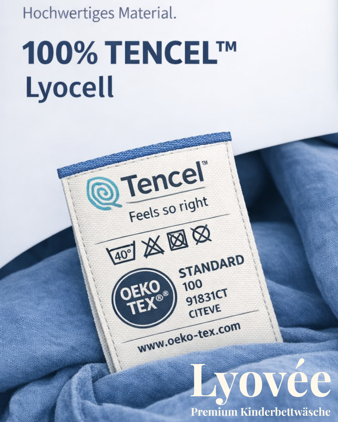 Premium Lyocell Kinderbettwäsche 100% TENCEL