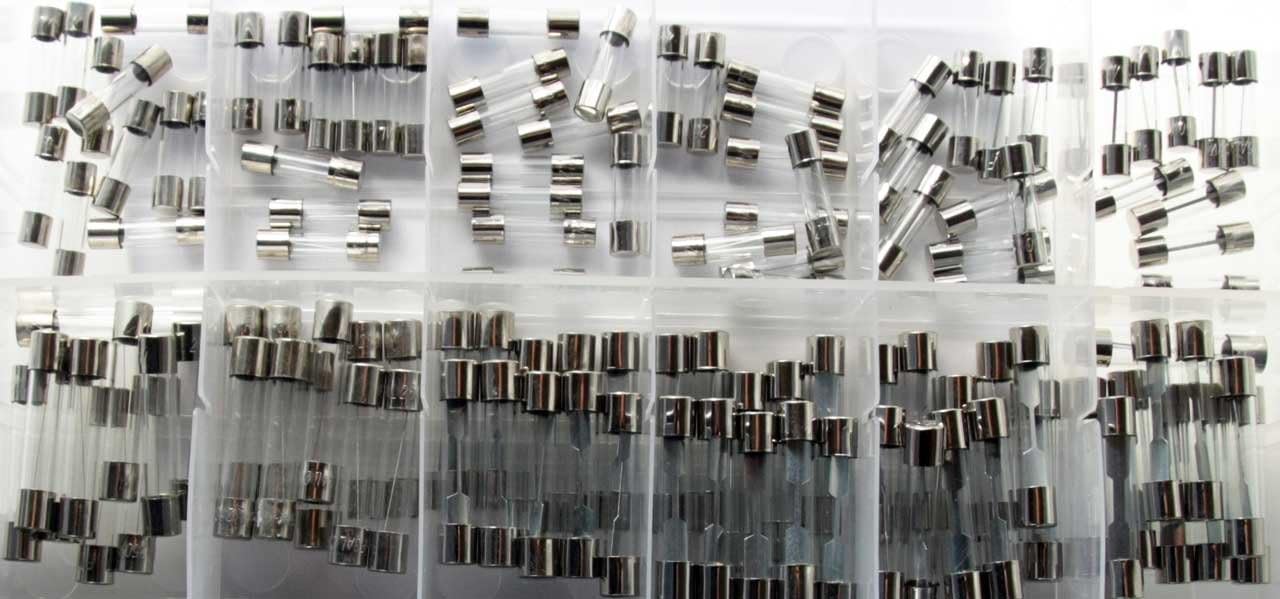 Glassicherungen Sortiment 5A - 30A Set Sicherung Gerätesicherungen 120-tlg.