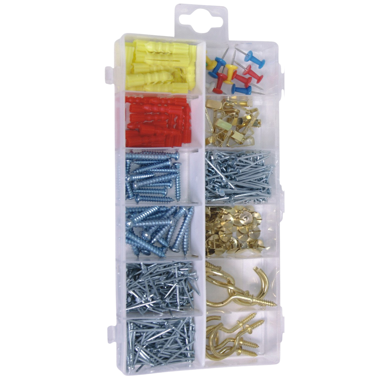 Haushaltssortiment Set 610-tlg - Schrauben Dübel Nägel & Haken 610-tlg