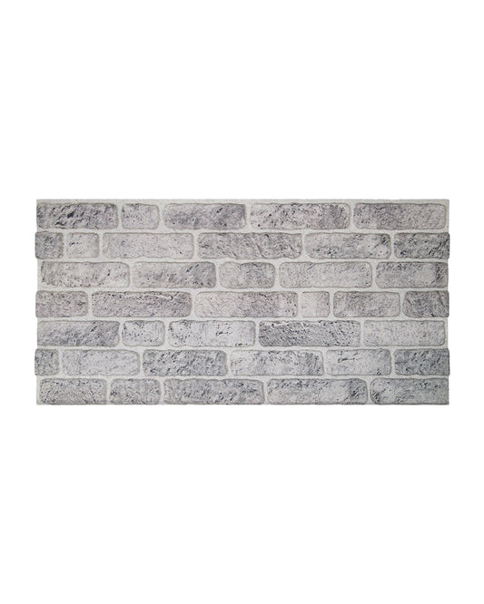 Wandverkleidung Steinoptik 50×100×2 cm | 3D Wandpaneele aus Styropor | White Grey L-1702