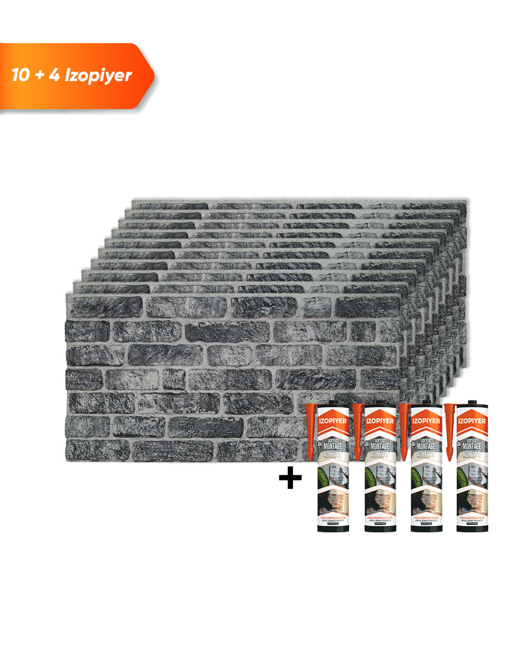 Wandverkleidung Steinoptik 50×100×2 cm | 3D Wandpaneele aus Styropor | Old Town L-1703
