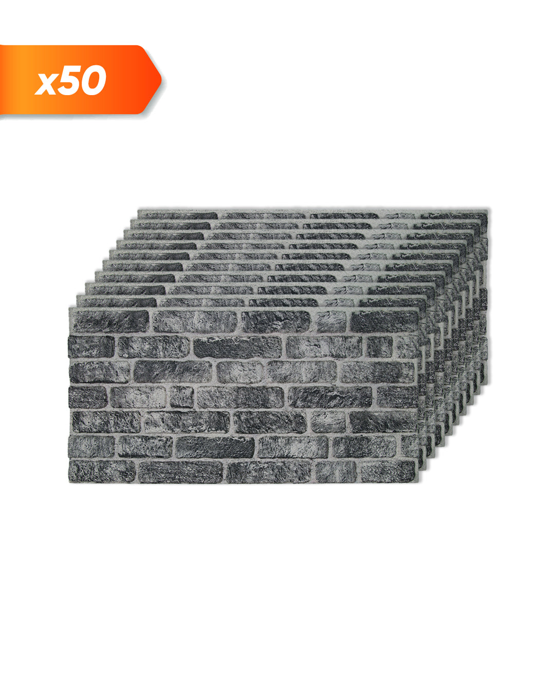 Wandverkleidung Steinoptik 50×100×2 cm | 3D Wandpaneele aus Styropor | Old Town L-1703
