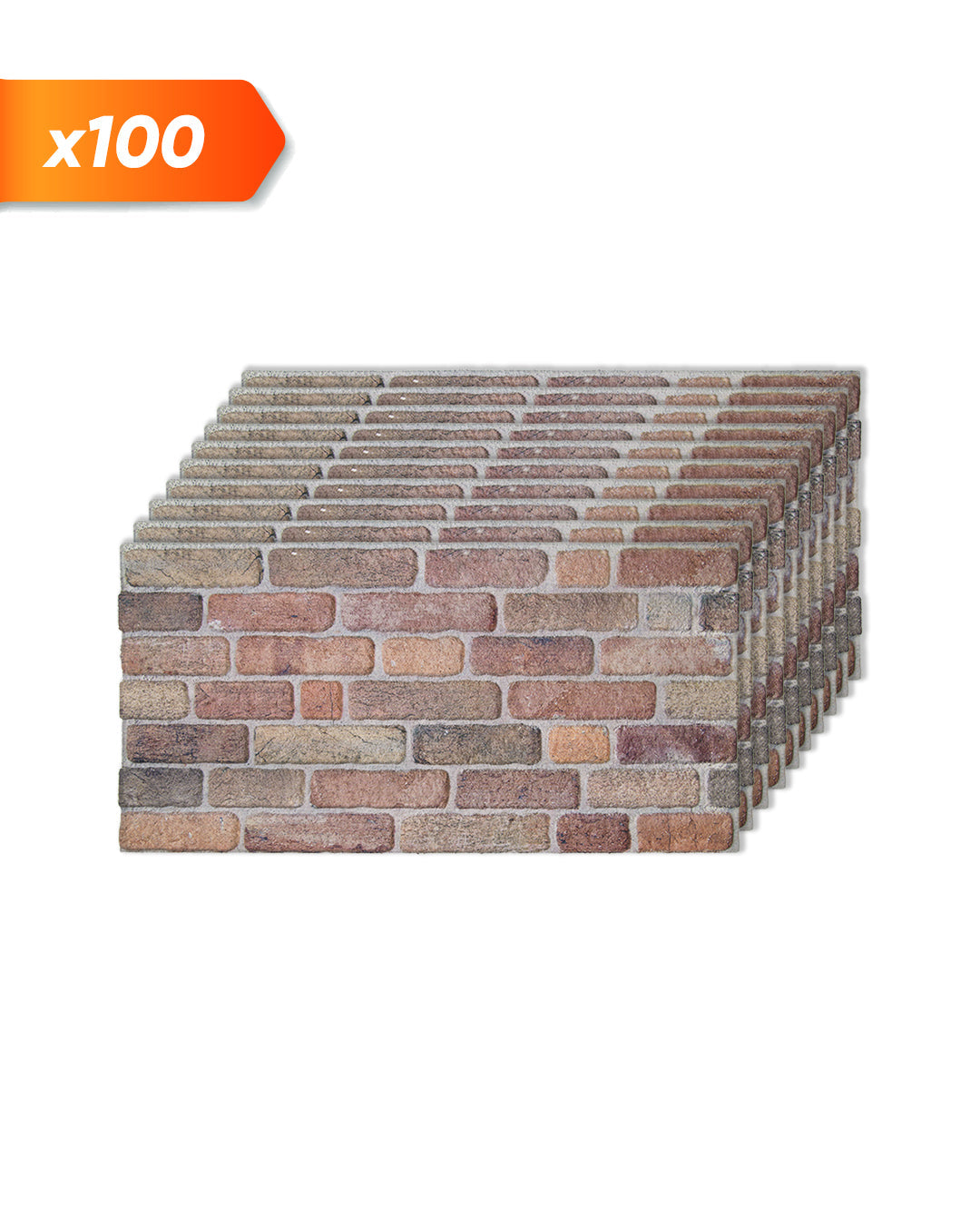 Wandverkleidung Steinoptik 50×100×2 cm | 3D Wandpaneele aus Styropor | Cross Town L-1713