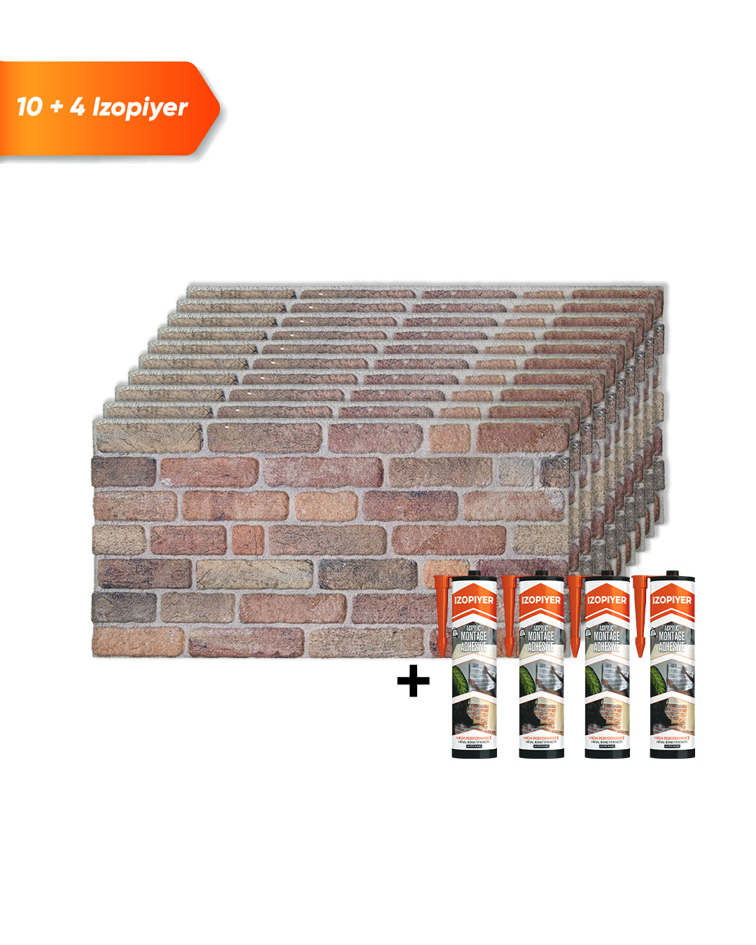 Wandverkleidung Steinoptik 50×100×2 cm | 3D Wandpaneele aus Styropor | Cross Town L-1713