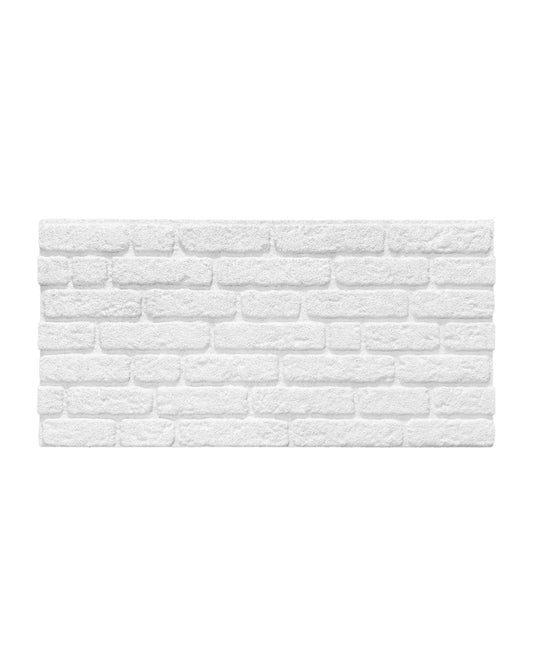 Wandverkleidung Steinoptik 50×100×2 cm | 3D Wandpaneele aus Styropor | White Snow L-1900