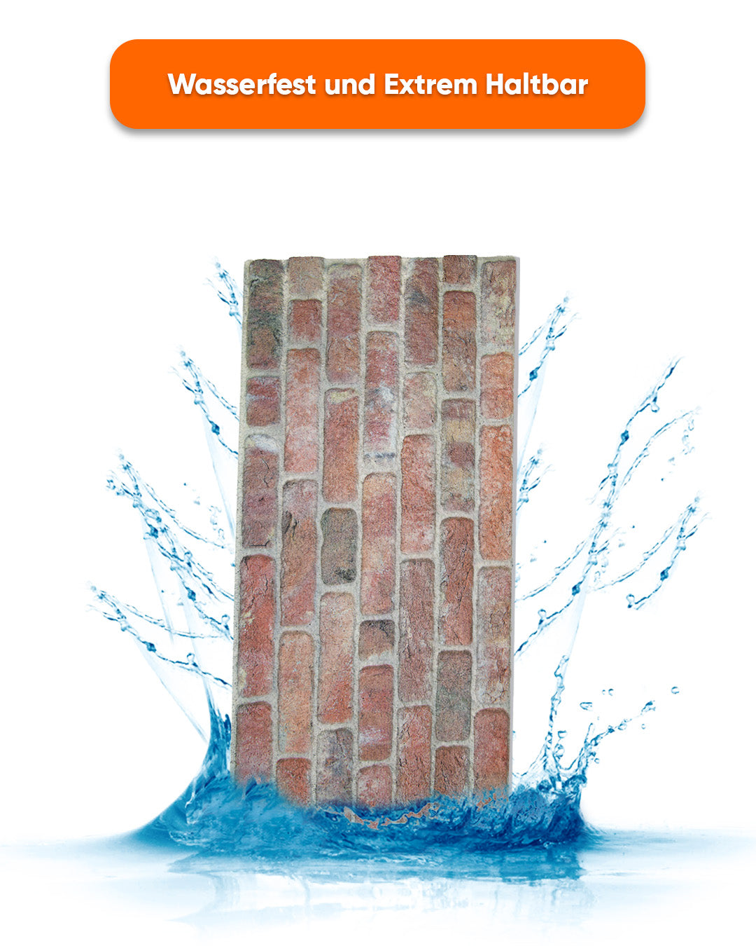Wandverkleidung Steinoptik 50×100×2 cm | 3D Wandpaneele aus Styropor | Stone Bridge L-1902