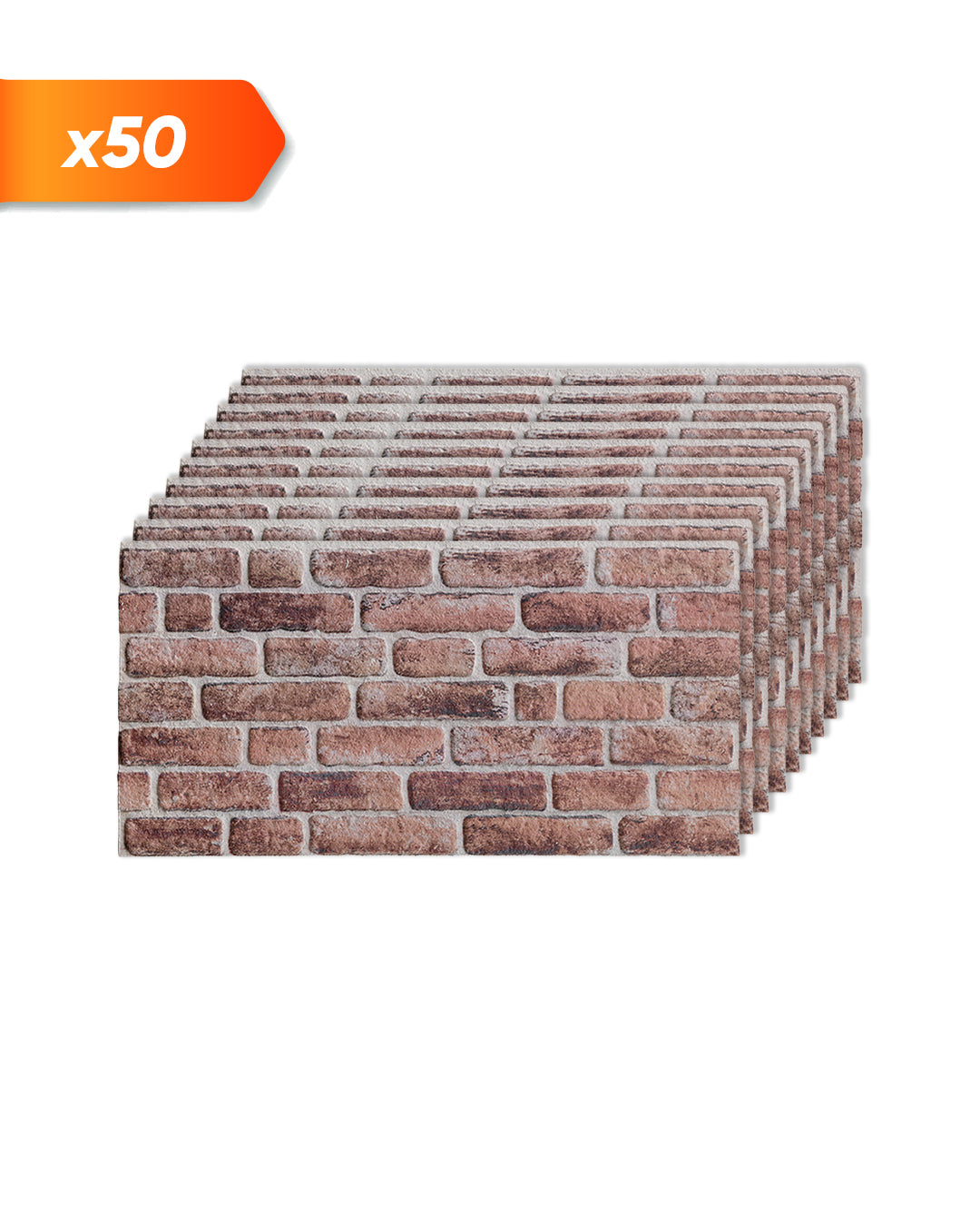Wandverkleidung Steinoptik 50×100×2 cm | 3D Wandpaneele aus Styropor | Honey Coffee L-1919