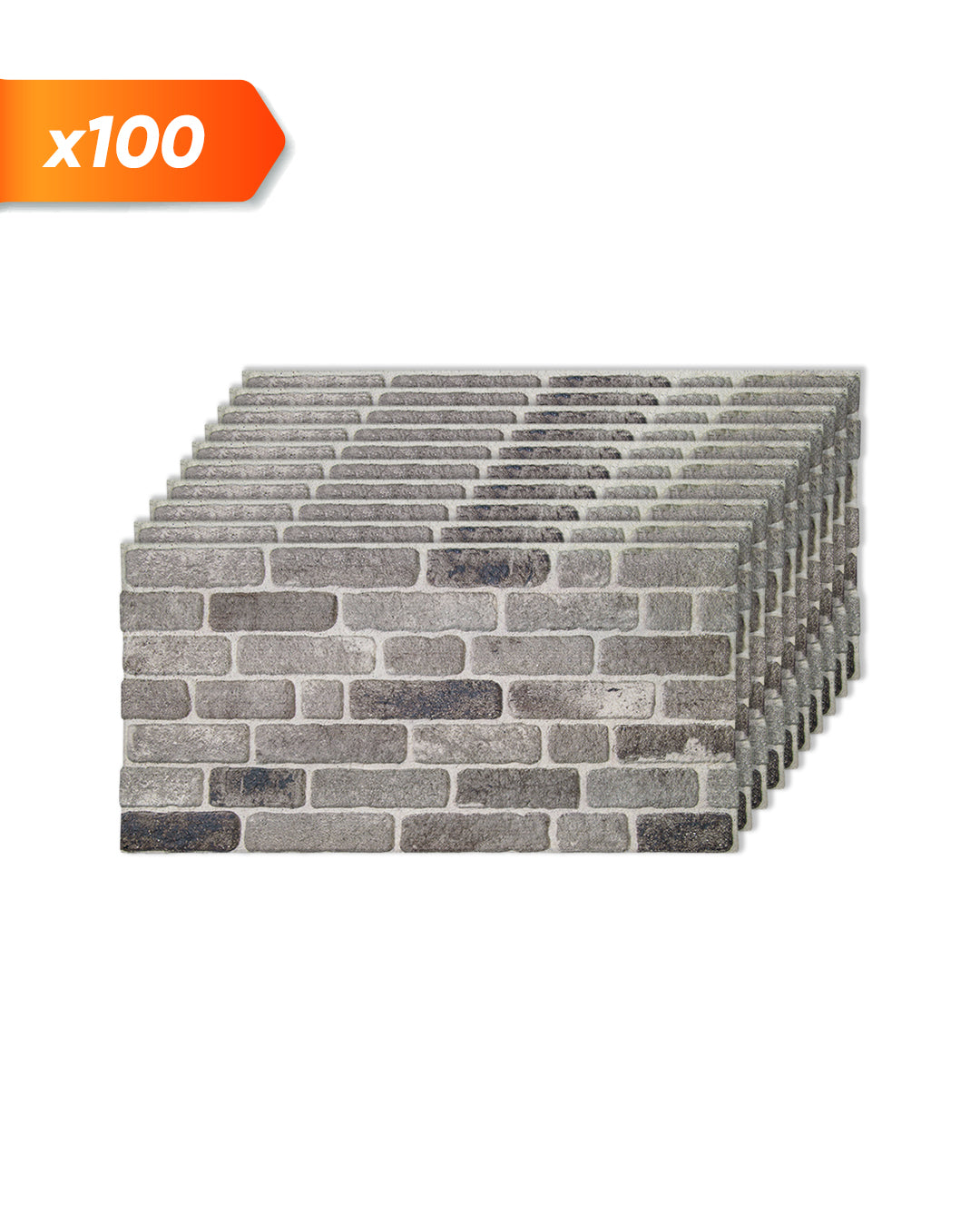 Wandverkleidung Steinoptik 50×100×2 cm | 3D Wandpaneele aus Styropor | Path Of Gray L-1926