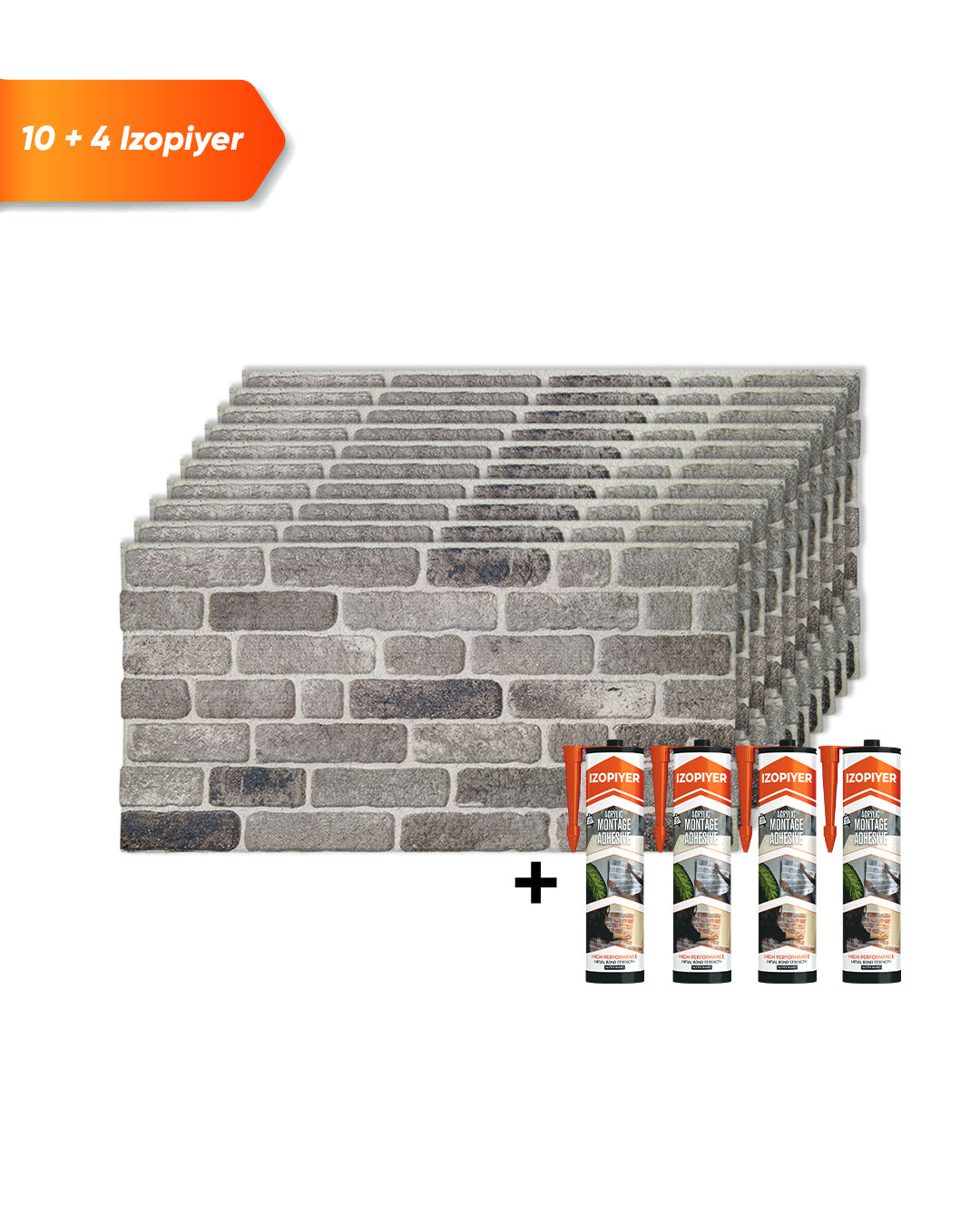 Wandverkleidung Steinoptik 50×100×2 cm | 3D Wandpaneele aus Styropor | Path Of Gray L-1926