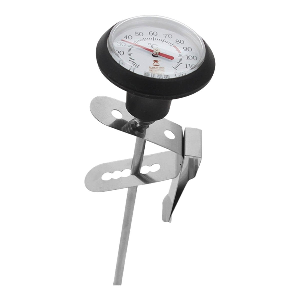 Timemore Analog-Thermometer mit Klemme – Edelstahl 0–120 °C