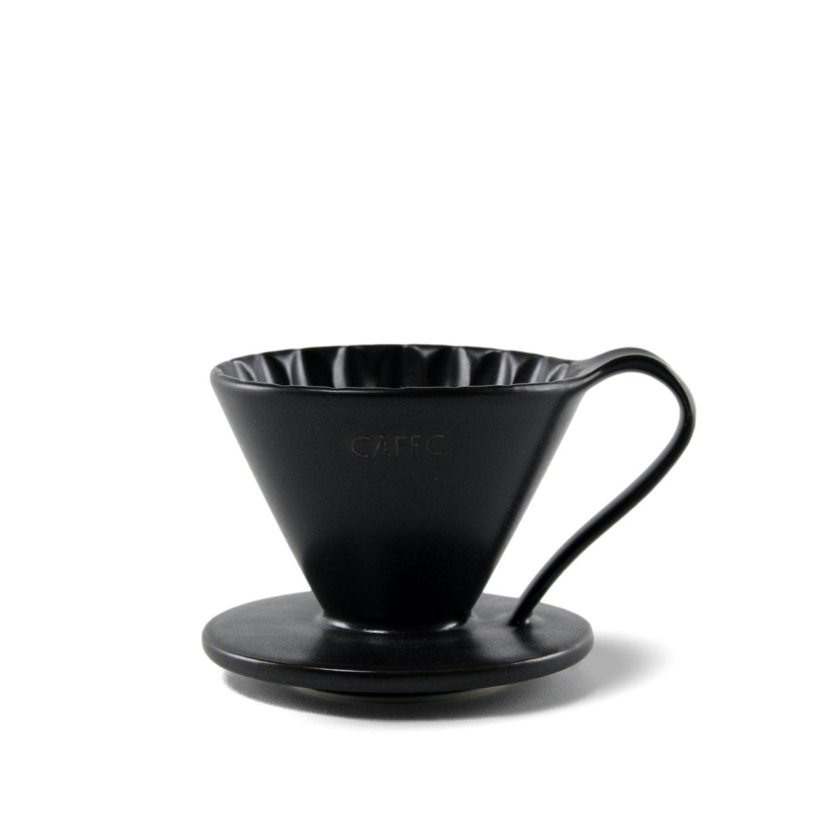 CAFEC Arita-yaki Flower Dripper Matt-Schwarz