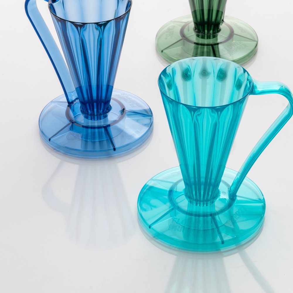CAFEC Tritan Flower Dripper Deep 27 (Youmeca Blue)
