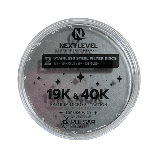 NextLevel Pulsar Edelstahl-Filter-Scheiben – 19K & 40K wiederverwendbar