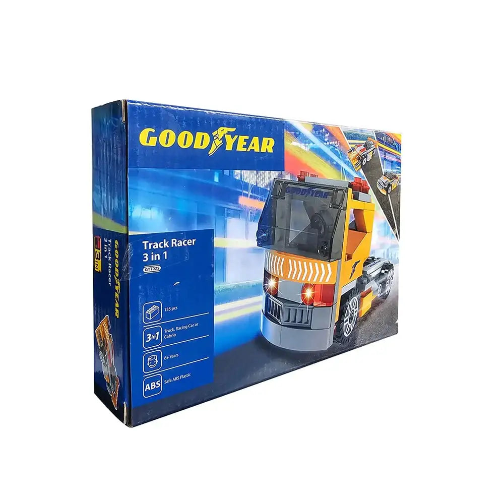 Goodyear – Track Racer 3-in-1 Bauset (135 Teile) ab 5 Jahren
