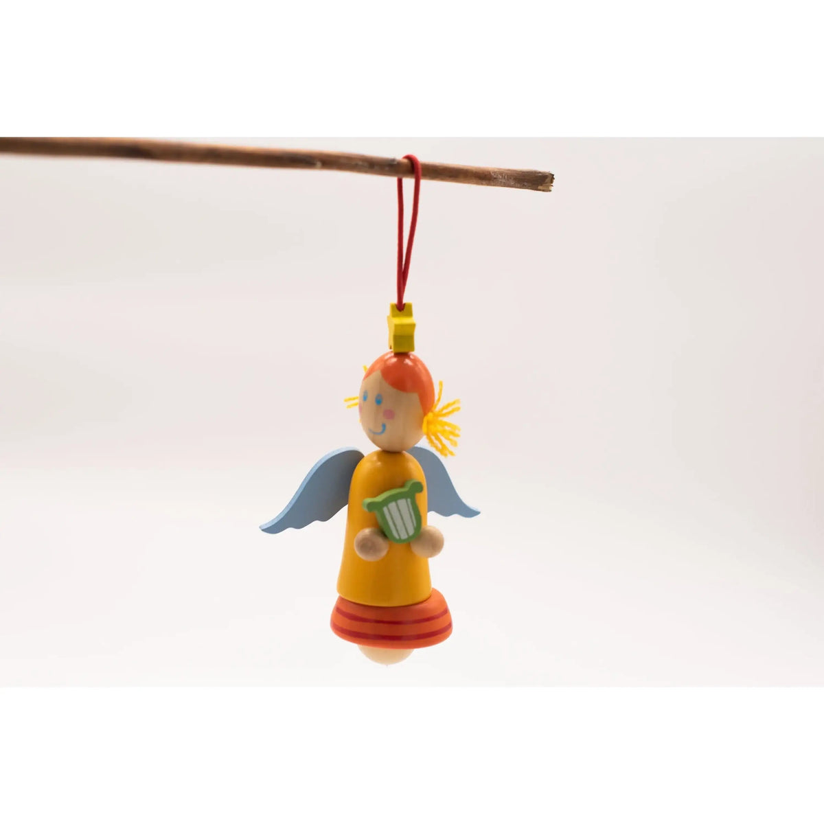 Holz Engel Weihnachtsschmuck 3er Set – Baumschmuck zum Aufhängen