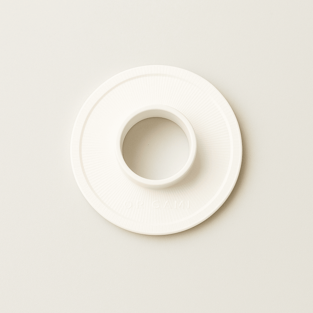 Origami Holder Grain White – Holz-Maserungs-Stand für Dripper S/M